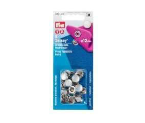 Recharge boutons pression sans couture calotte perle 12 mm (x6) - Prym