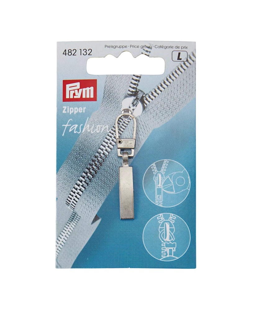 Tirette de fermeture Fashion-Zip Classic argent mat - Prym