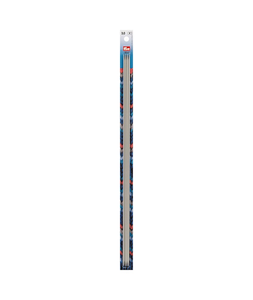 Aiguilles à tricoter à 2 pointes 40 cm gris perle - Prym