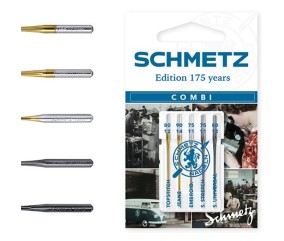 Lot de 5 Aiguilles machine à coudre Combi Édition 175 Years - 130/705 H V26 - Schmetz
