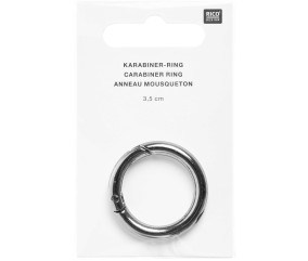 Anneau mousqueton à ressort 3,5 cm - Rico Design