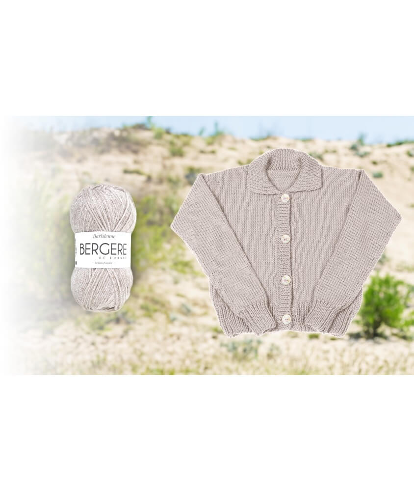 Gilet jersey col polo Blandine - Patron tricot Bergère de France