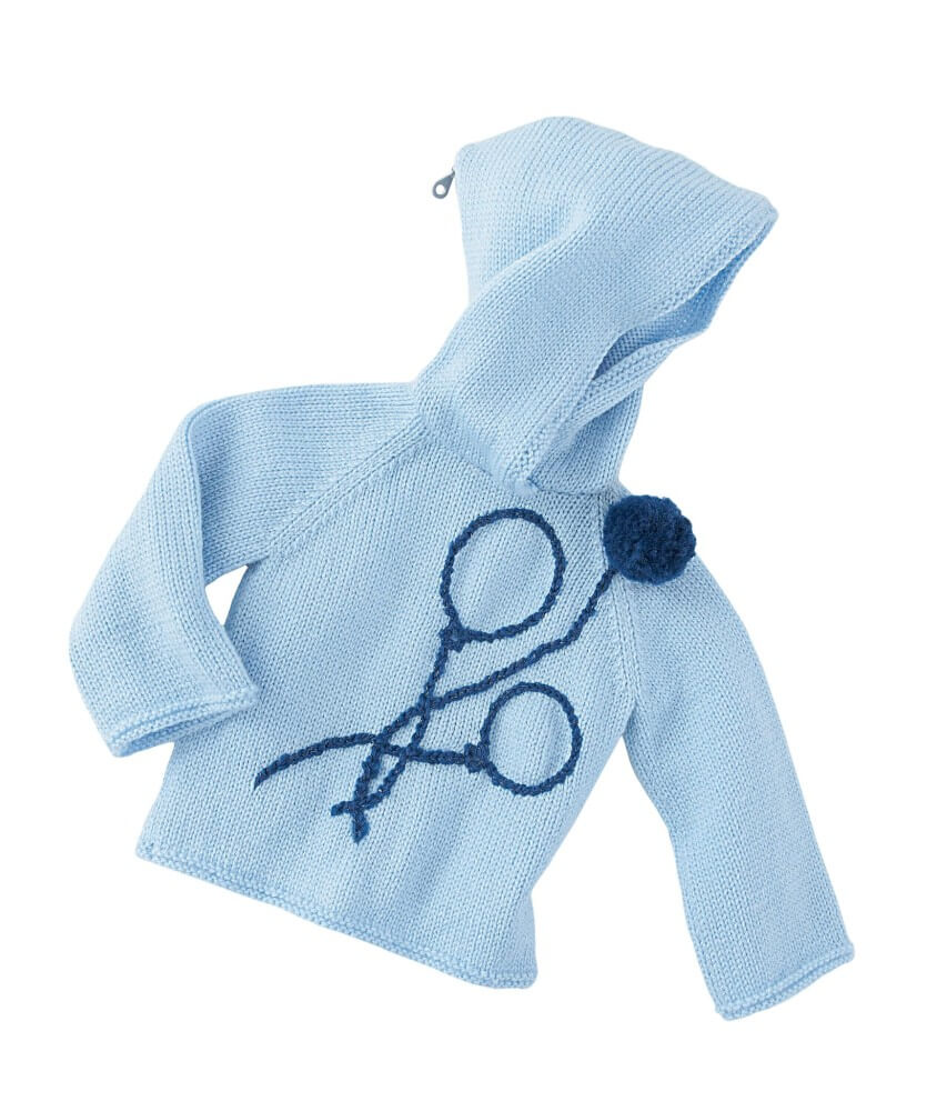 Pull bébé zippé à capuche Benny - Patron tricot Bergère de France