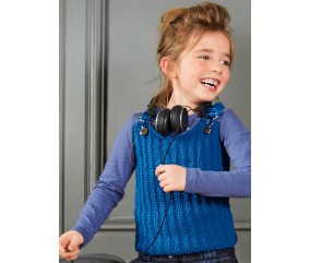 Débardeur enfant Binta - Patron tricot Bergère de France