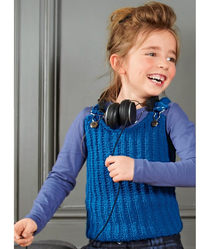 Débardeur enfant Binta - Patron tricot Bergère de France
