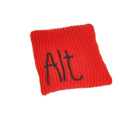 Coussin en côtes orange Bacha - Patron tricot Bergère de France