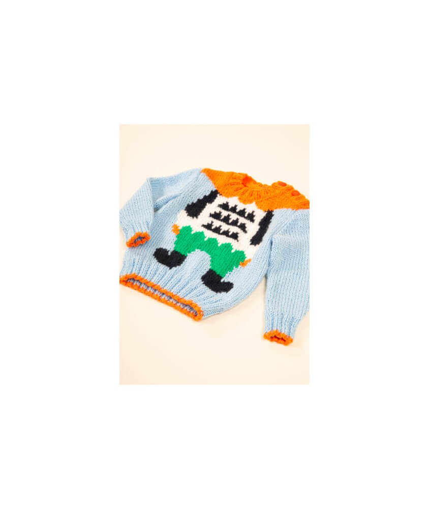 Pull enfant jacquard lutin Benoit - Bergère de France