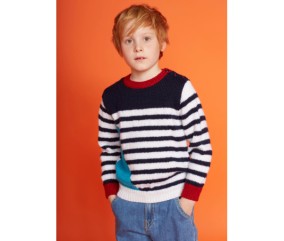 Pull marin enfant à rayures - Bergère de France