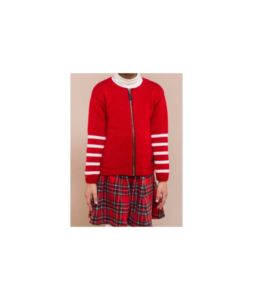 Gilet enfant zippé Géranium - Bergère de France