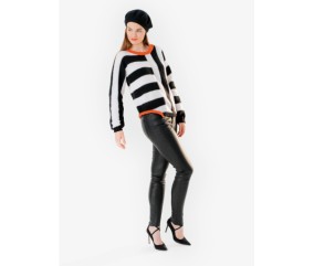 Pull femme motifs asymétriques - Bergère de France
