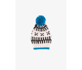 Bonnet enfant jacquard à pompon - Bergère de France