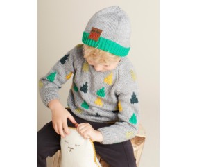 Bonnet enfant bicolore - Bergère de France