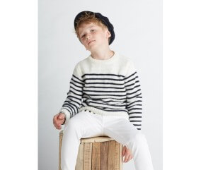 Pull marin enfant à rayures - Bergère de France