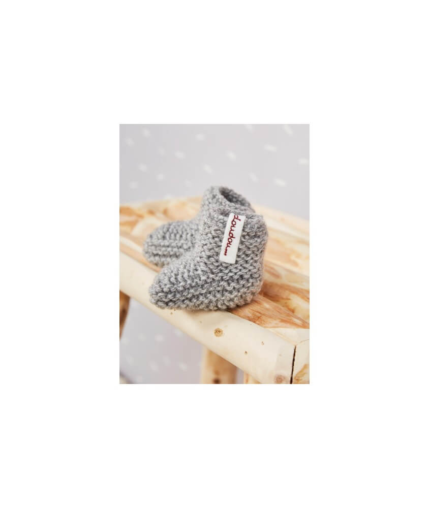 Chaussons bébé au point mousse - Bergère de France
