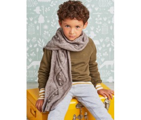 Écharpe enfant à torsades - Bergère de France