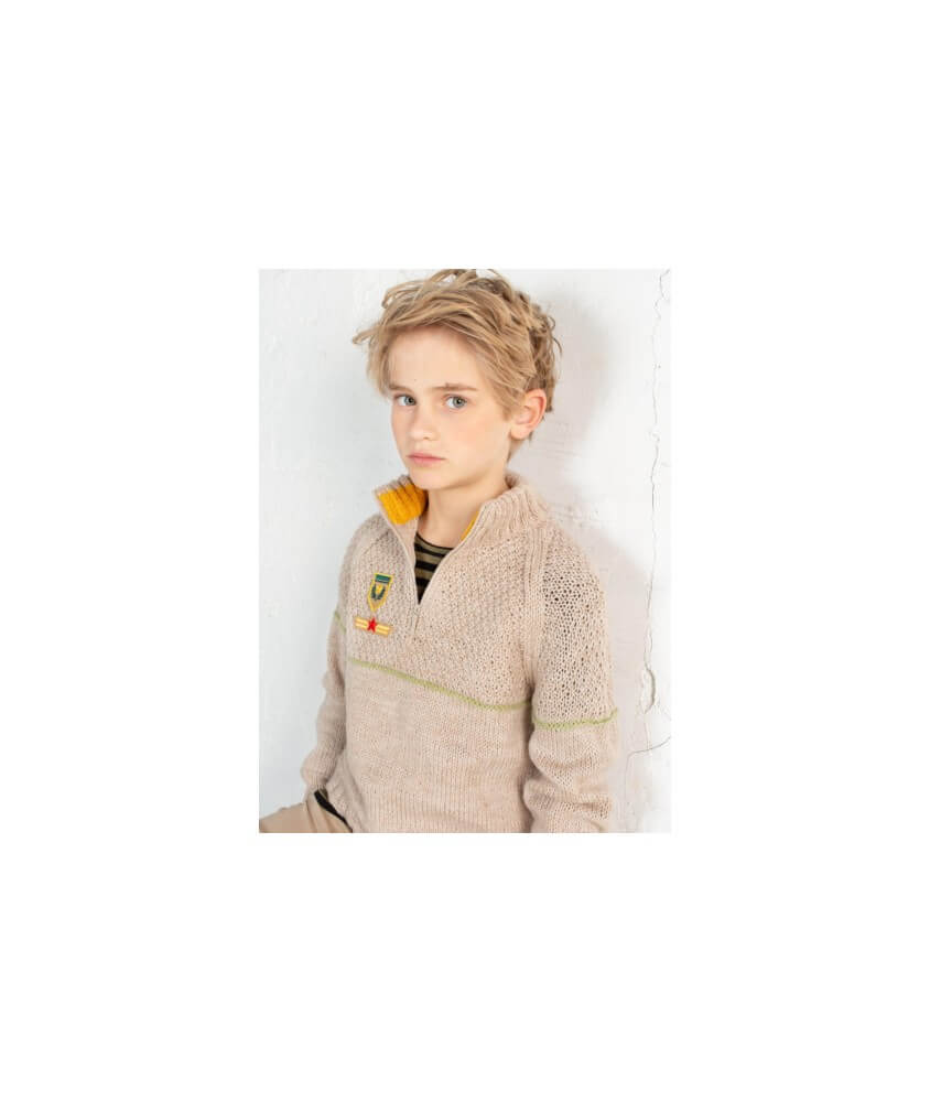 Pull enfant col camionneur - Bergère de France