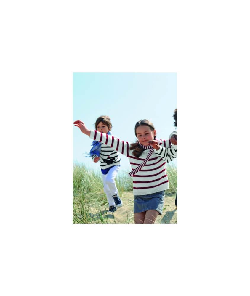 Pull rayé enfant Léa - Bergère de France