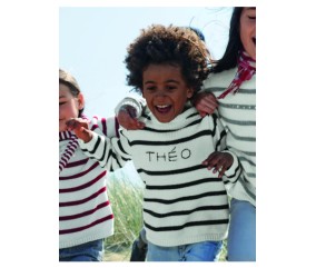 Pull rayé enfant Théo - Bergère de France