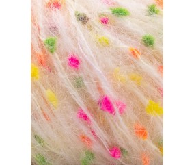 Phil Mohair Dots – Pelote mohair fantaisie Phildar 50 g - Fluo - vue 2