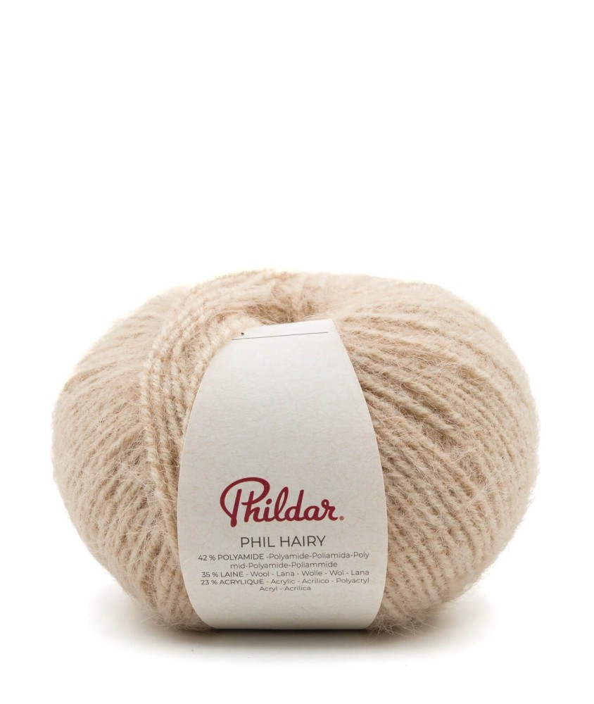 Phil Hairy – Pelote fil poilu duveteux Phildar 100 g - Gazelle