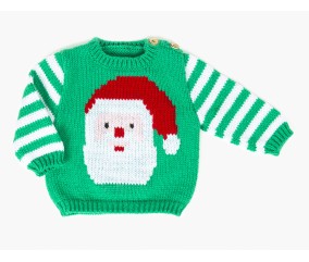 Pull père Noël enfant - Patron tricot Bergère de France