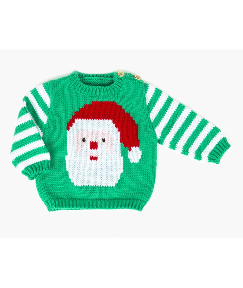 Pull père Noël enfant - Patron tricot Bergère de France
