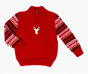 Pull col camionneur Bastien enfant - Patron tricot Bergère de France