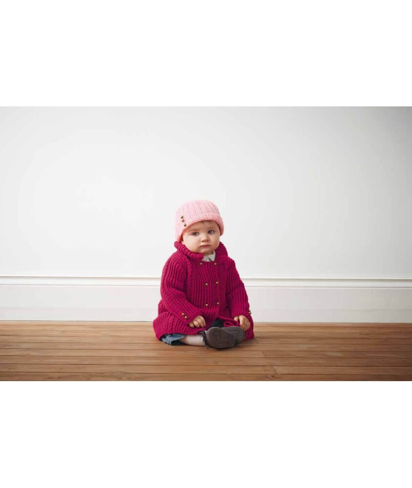 Bonnet au crochet Bella bébé - Patron Bergère de France