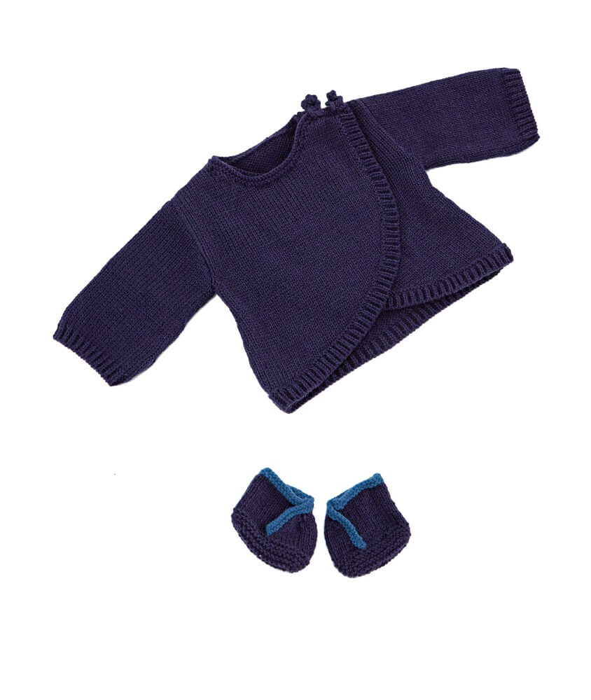 Cardigan et chaussons Bopha bébé - Patron tricot Bergère de France