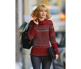 Pull col amovible Blondie femme - Patron tricot Bergère de France