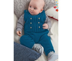 Salopette Boun bébé - Patron tricot Bergère de France