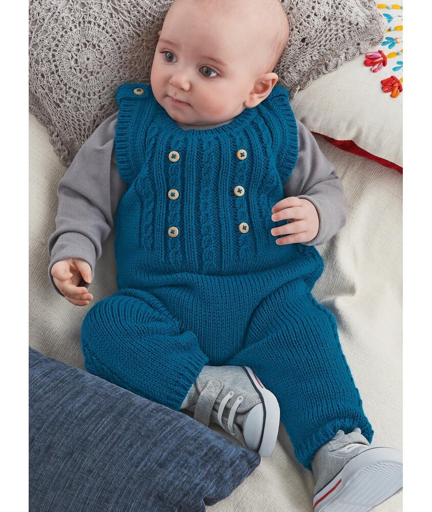 Salopette Boun bébé - Patron tricot Bergère de France
