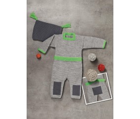 Combinaison Bertan bébé - Patron tricot Bergère de France