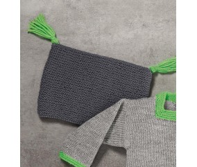Bonnet pompon Bilali bébé - Patron tricot Bergère de France