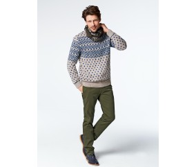 Pull homme jacquard Brieux - Patron tricot Bergère de France