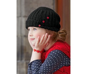 Bonnet au crochet Betty enfant - Patron Bergère de France