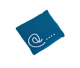 Coussin bleu Baha - Patron déco tricot Bergère de France