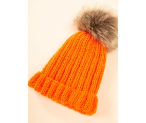 Bonnet à revers Brian enfant - Patron tricot Bergère de France