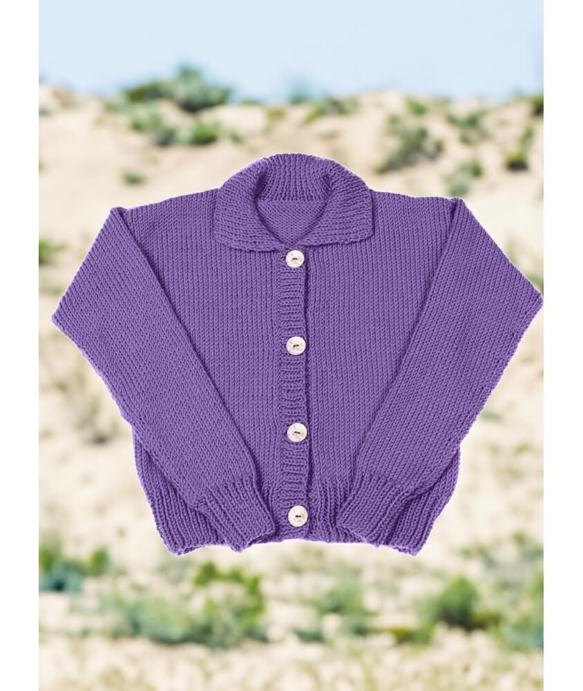 Gilet jersey col polo Cléa femme - Patron tricot Bergère de France