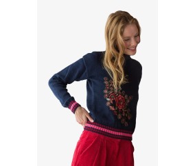 Pull fin col rond femme - Patron tricot Bergère de France