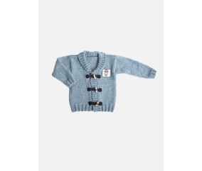 Veste col châle enfant - Patron tricot Bergère de France