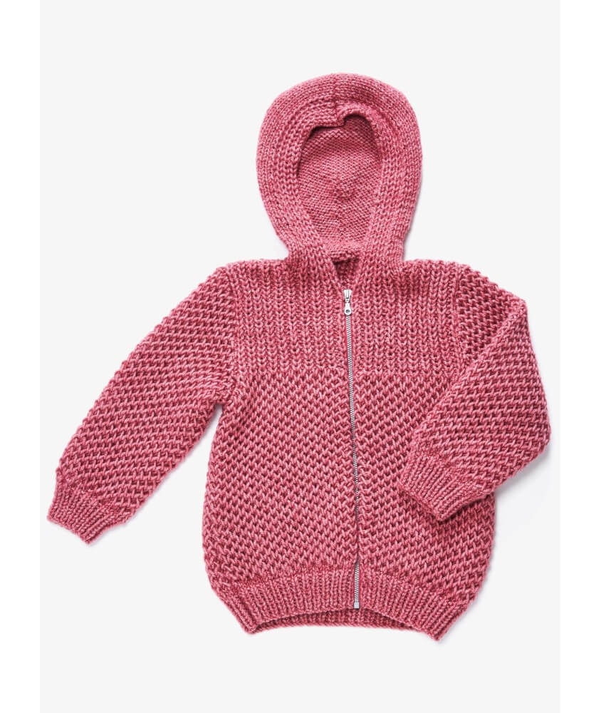Gilet à capuche enfant - Patron tricot Bergère de France