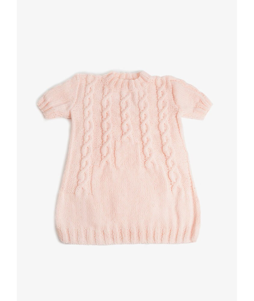 Robe manches courtes fille - Patron tricot Bergère de France