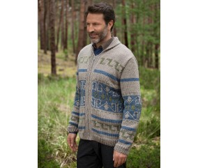 Gilet jacquard zippé femme - Patron tricot Bergère de France