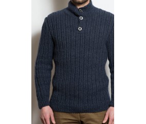 Pull col boutonné femme - Patron tricot Bergère de France