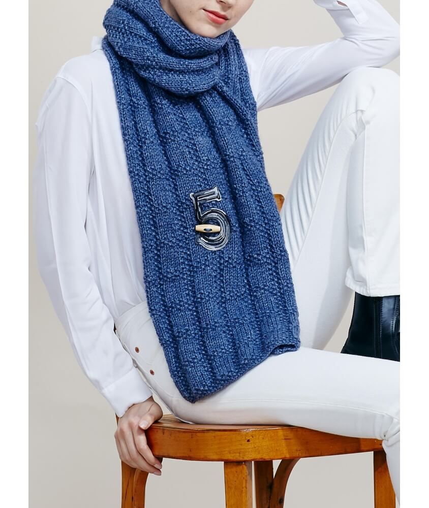 Écharpe ajustable - Patron tricot Bergère de France