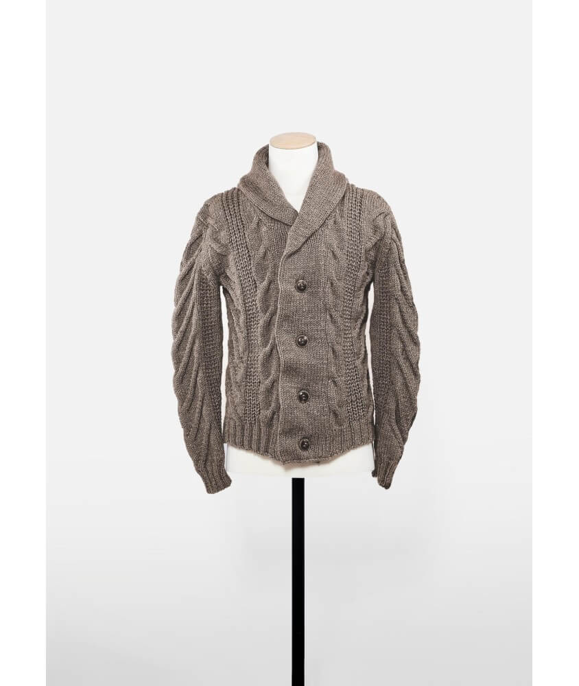 Veste col châle torsadée femme - Patron tricot Bergère de France