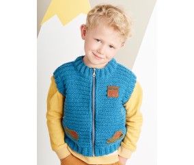 E-MODELE BÉBÉ - BLOUSON ZIPPÉ SANS MANCHES - BERGÈRE DE FRANCE