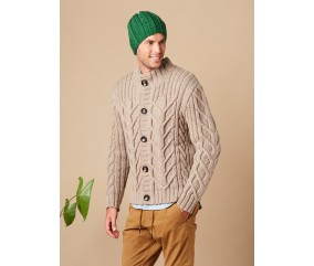 E-MODELE FEMME - GILET À TORSADES COL MONTANT - BERGÈRE DE FRANCE