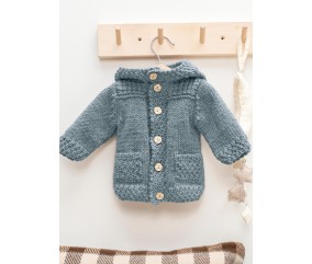 E-MODELE BÉBÉ - DUFFLE COAT SYLVAIN - BERGÈRE DE FRANCE